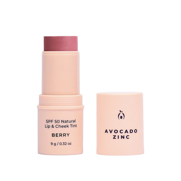 SPF 50 NATURAL LIP & CHEEK TINT BERRY 9g